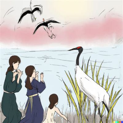  The Crane Wife! A Japanese Folk Tale Exploring Selfless Love and the Weight of Hidden Truths.